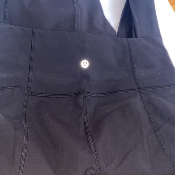 Lululemon Skinny Groove Pant II 33" Black Size 6 Full On Luon Discontinued - Picture 4 of 6